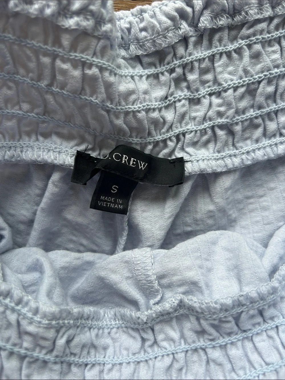 J. Crew White Textured Elastic-Waist Athletic Shorts